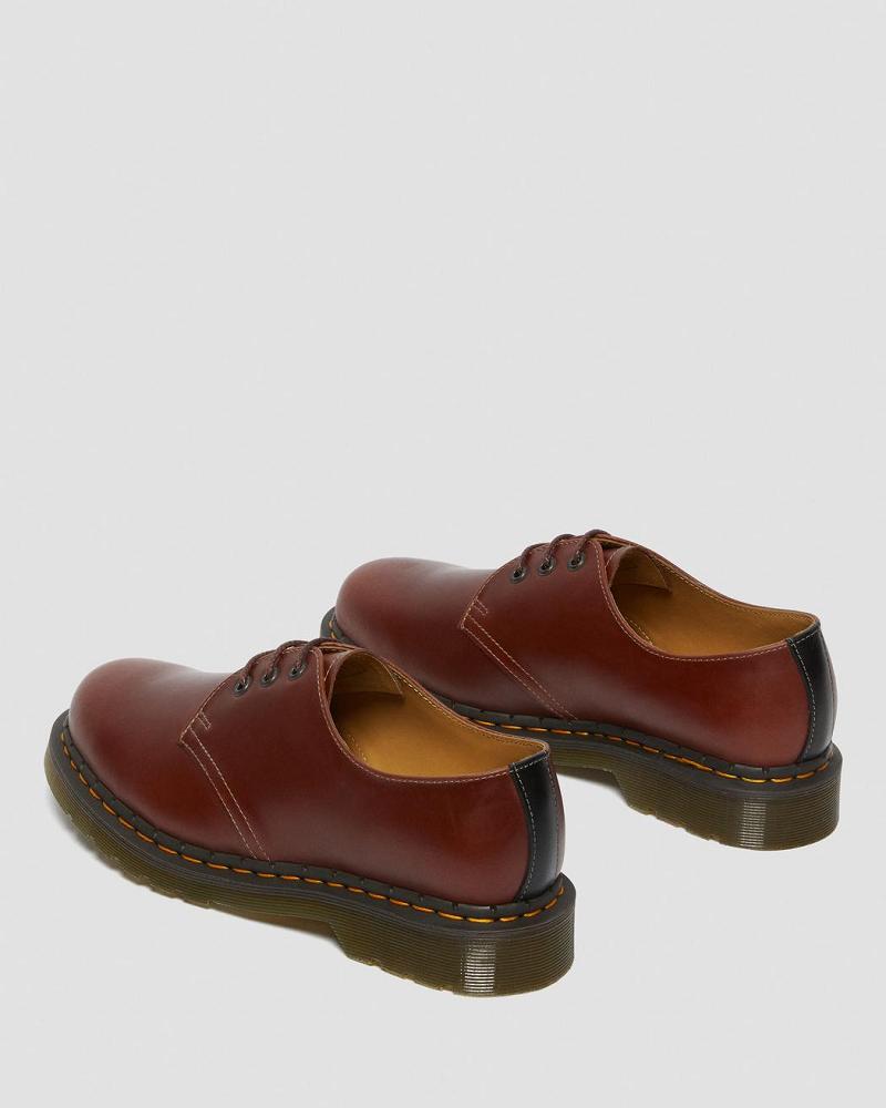 Zapatos Oxford Dr Martens 1461 Men's Abruzzo Cuero Hombre Marrom Negros | MX 216TCE